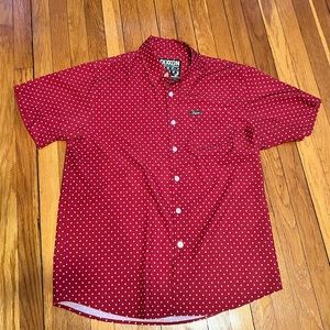 Dixxon short sleeve button up “Lumbergh” Large.